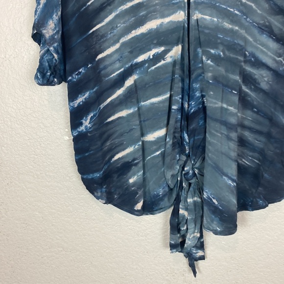 YFB tie dye tie front blouse - Picture 4 of 5